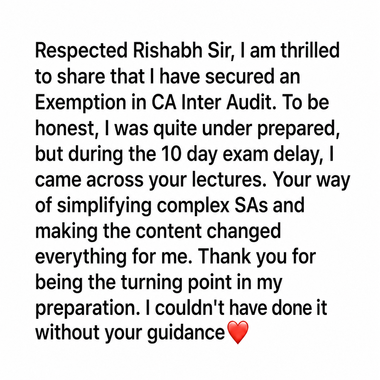 Student Feedback
