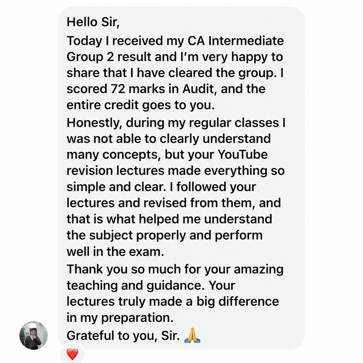 Student Feedback